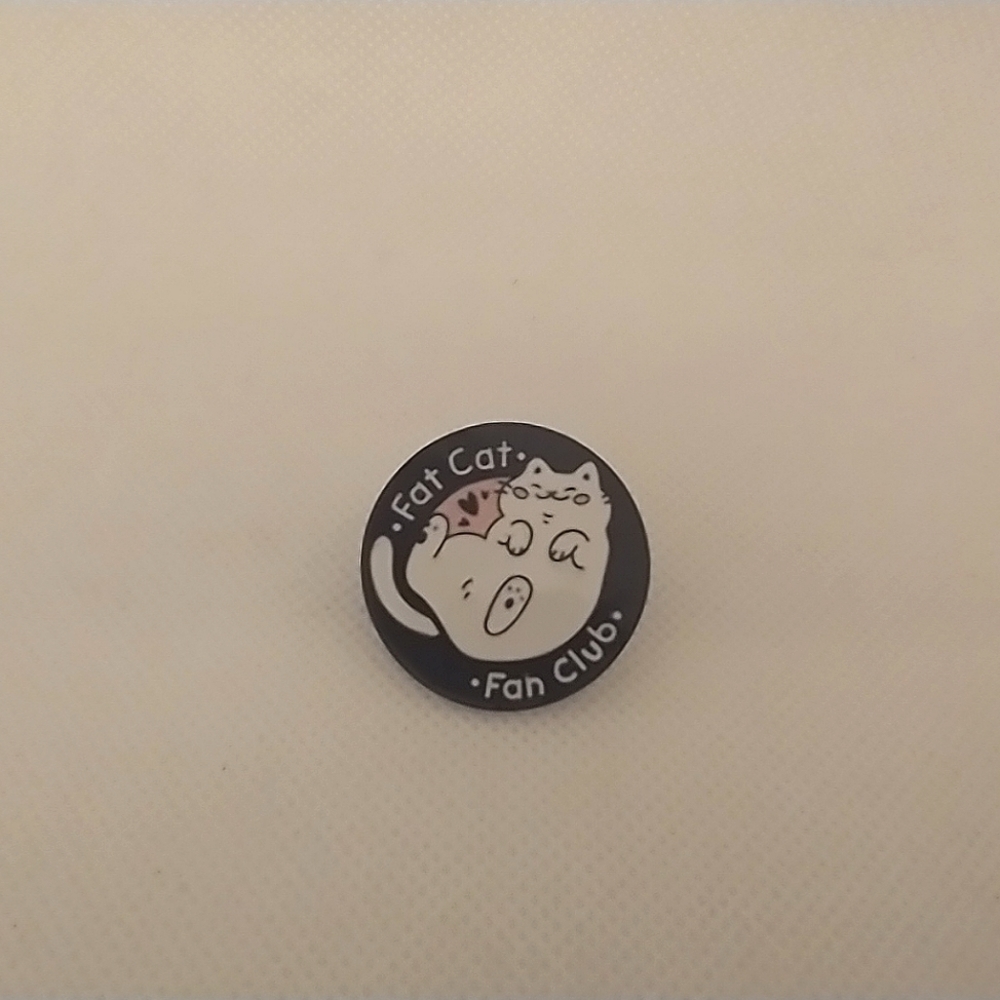 🧁 3/$30 Fat Cat Fan Club Enamel Pin NEW